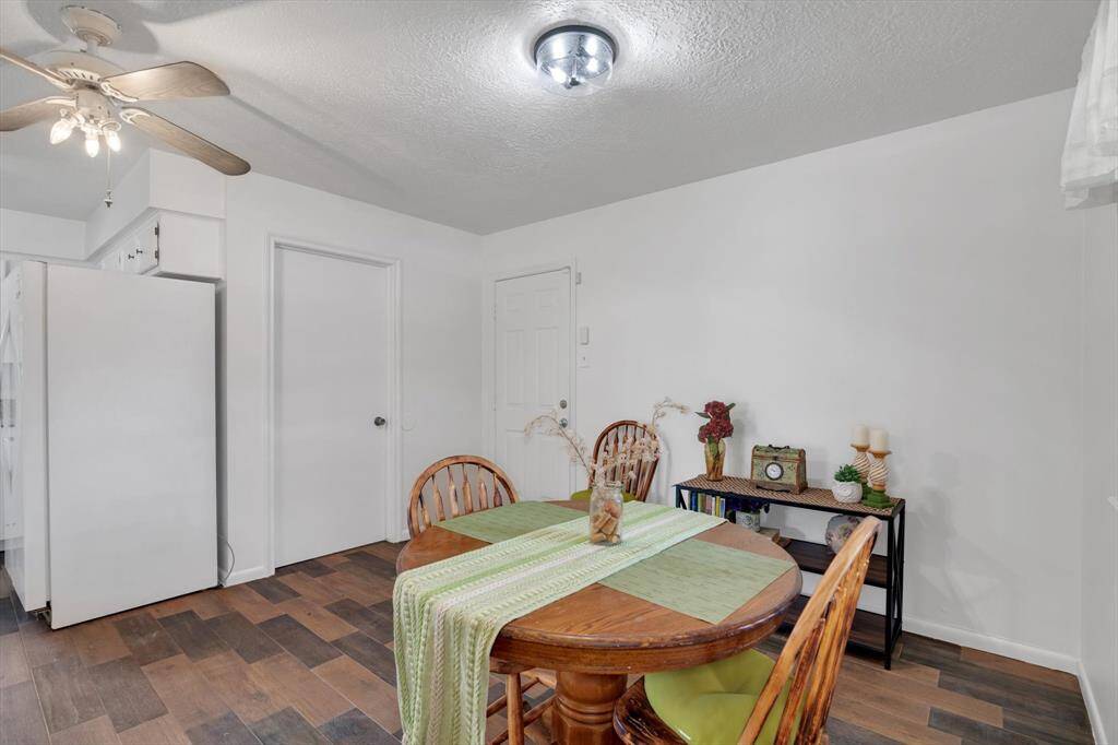 The left side door leads into the utility room, the door to the right takes you into the garage