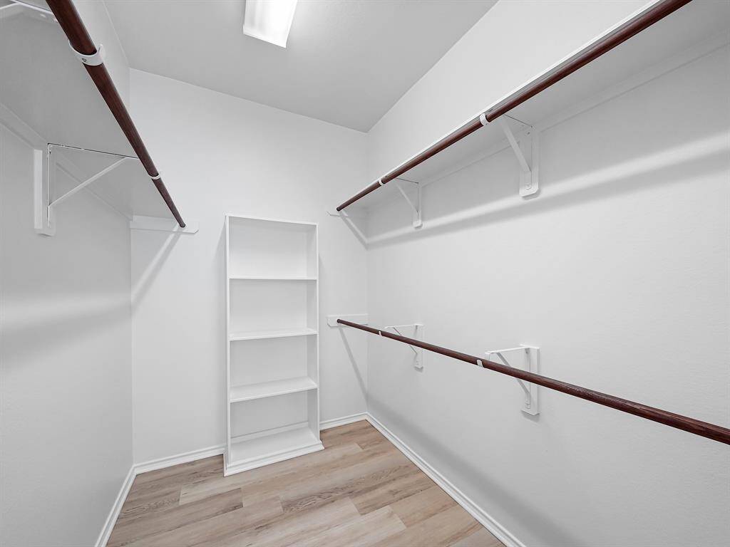 Two generous walk-in closets provide plenty of storage for your wardrobe and accessories, ensuring a clutter-free and organized living space.