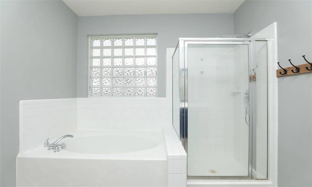 Garden tub and separate shower