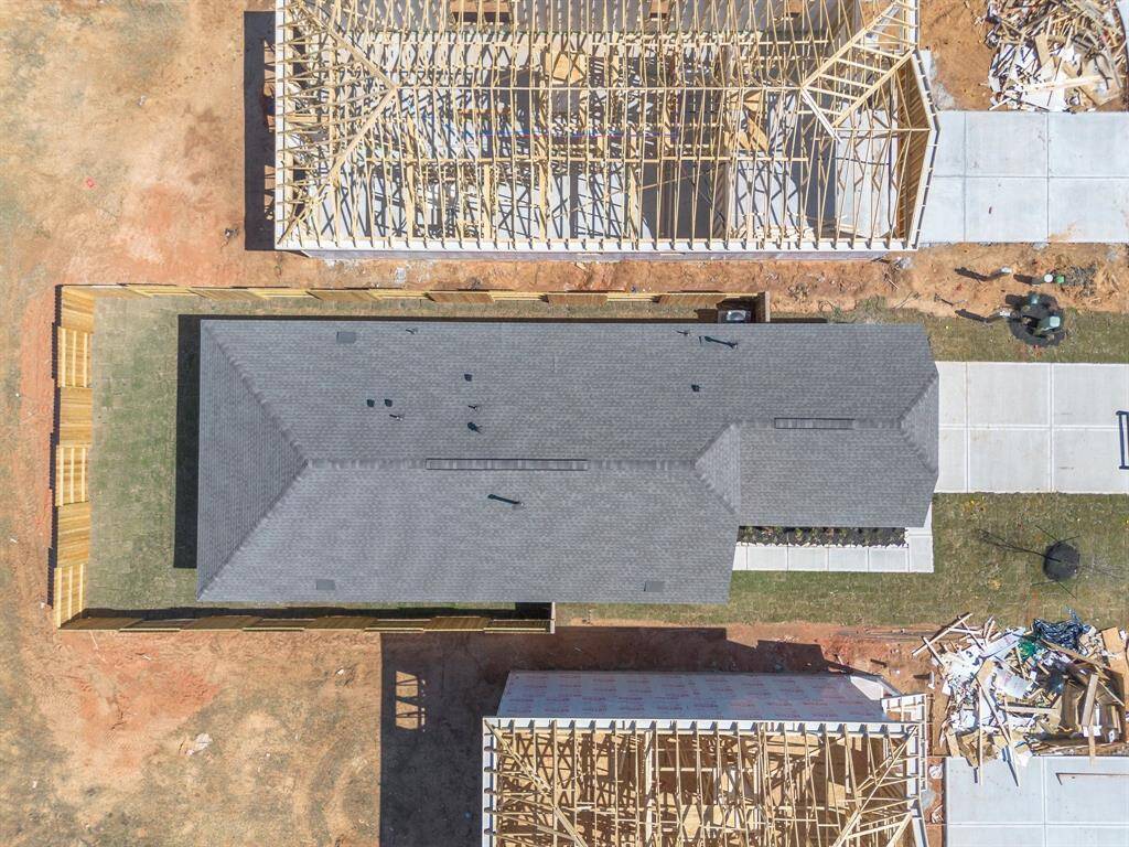 This aerial view of your home shows the amazing view of your lot.