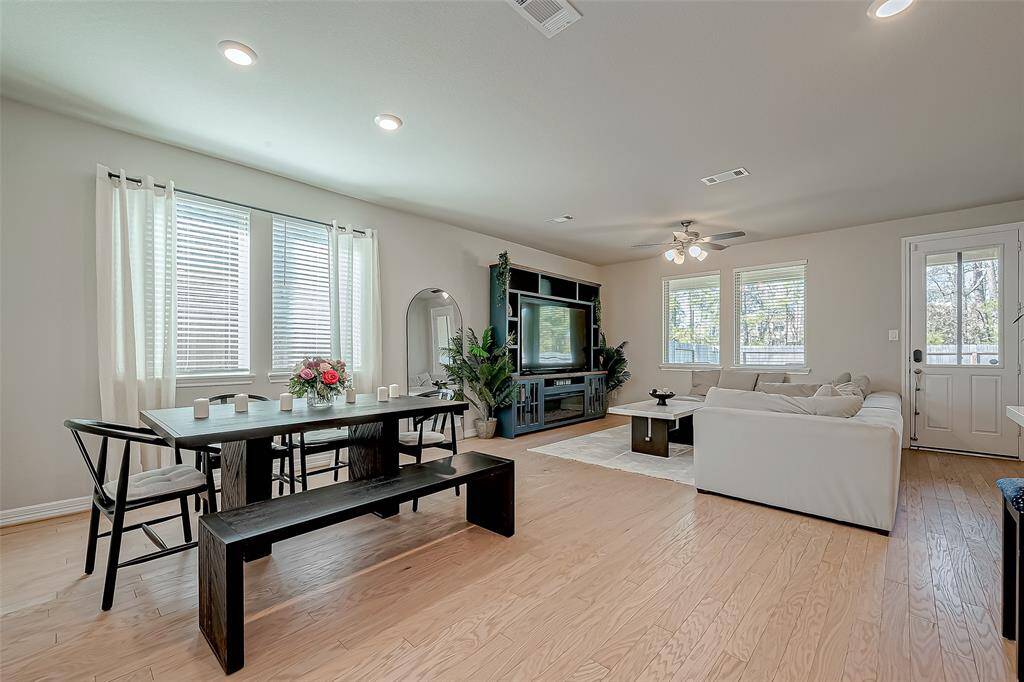 Kitchen open to the living area