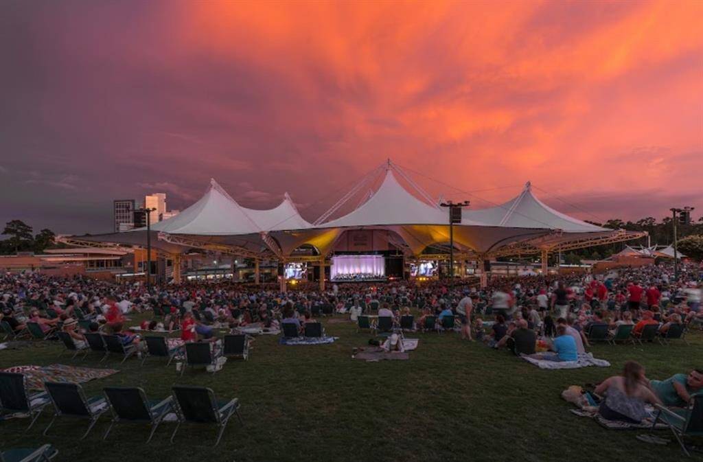 A quick drive or bike ride to the Cynthia Woods Mitchell Pavilion.