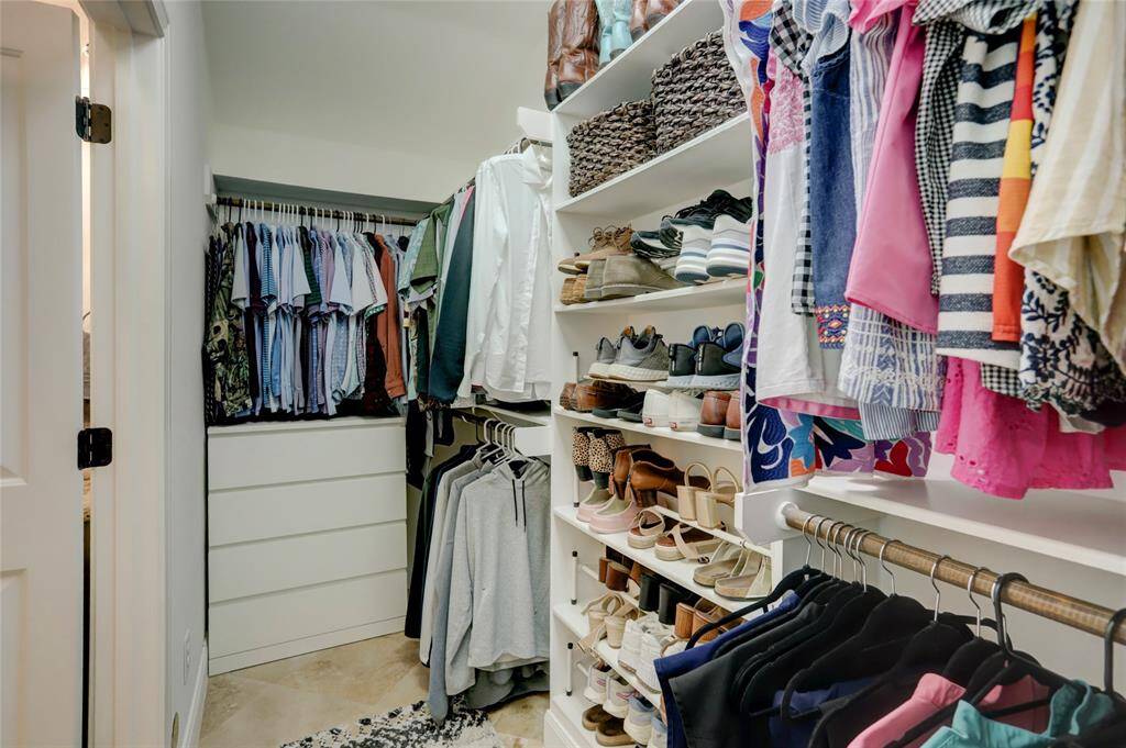 Another view of the primary closet.