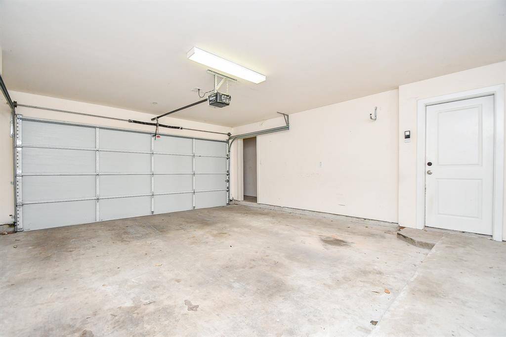 2 car garage plus additional storage space