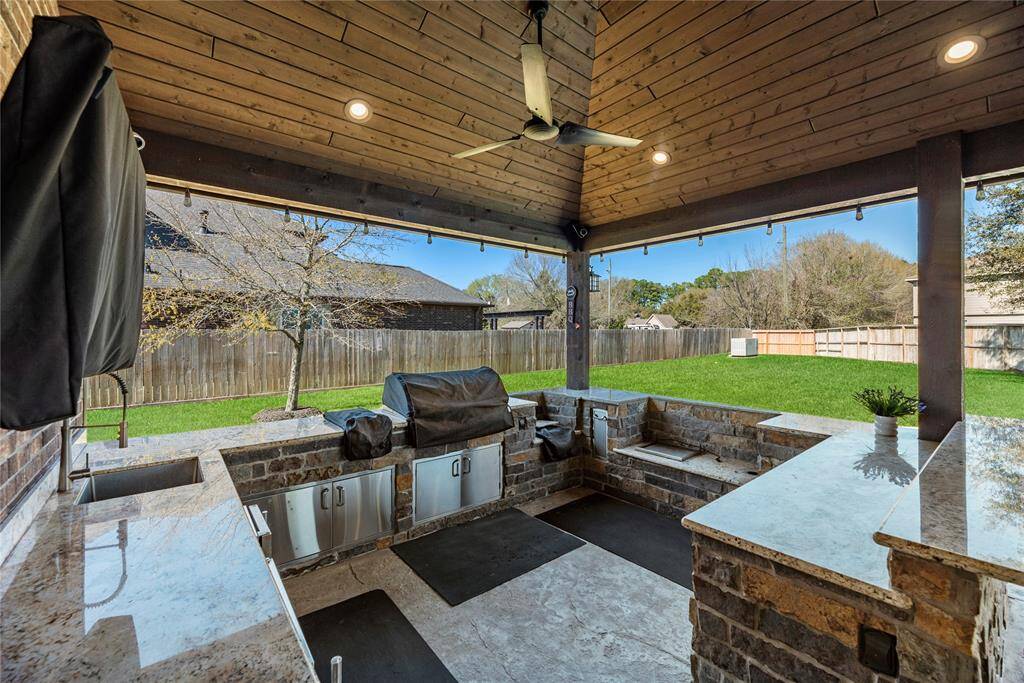Light up the grill and invite friends over. Enjoy entertaining outdoors with the patio kitchen.
