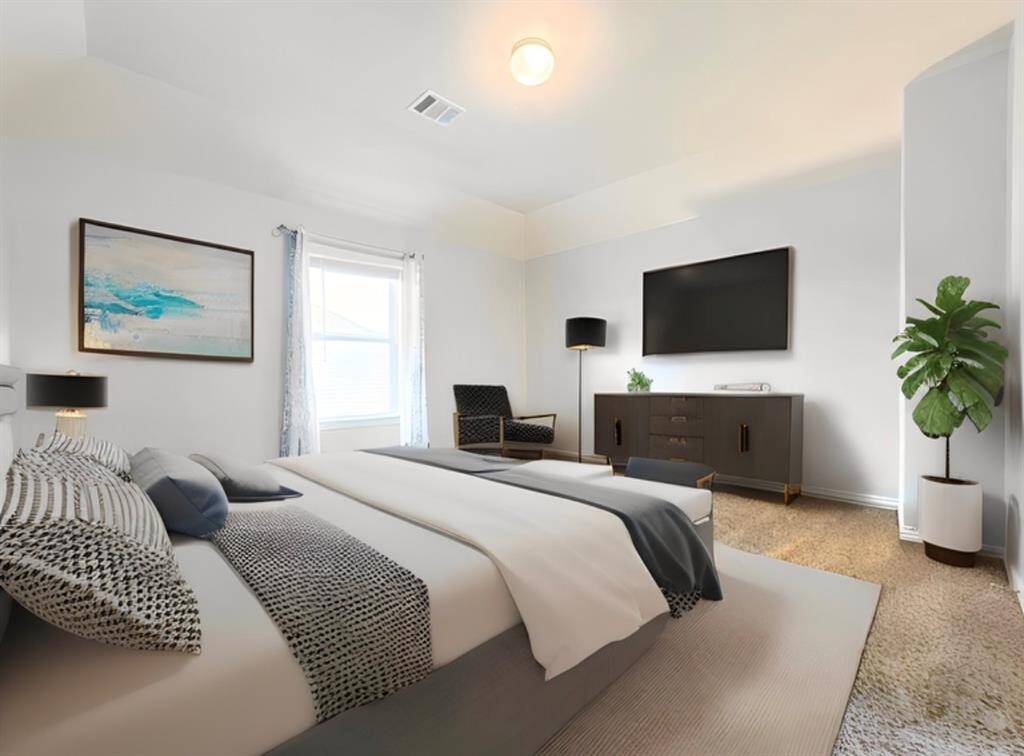 Spacious 4th bedroom in the 2nd floor as well- virtually staged.
