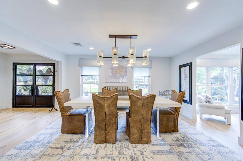 This well-appointed home is designed to entertain with expansive dining and living spaces graced by French Oak floors that flow continuously throughout the downstairs. An abundance of double pane windows fill this home with natural light.