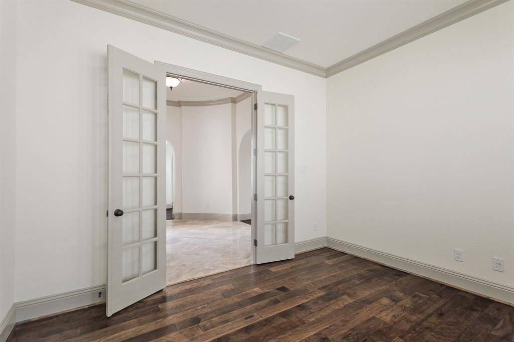 Office with French Doors.