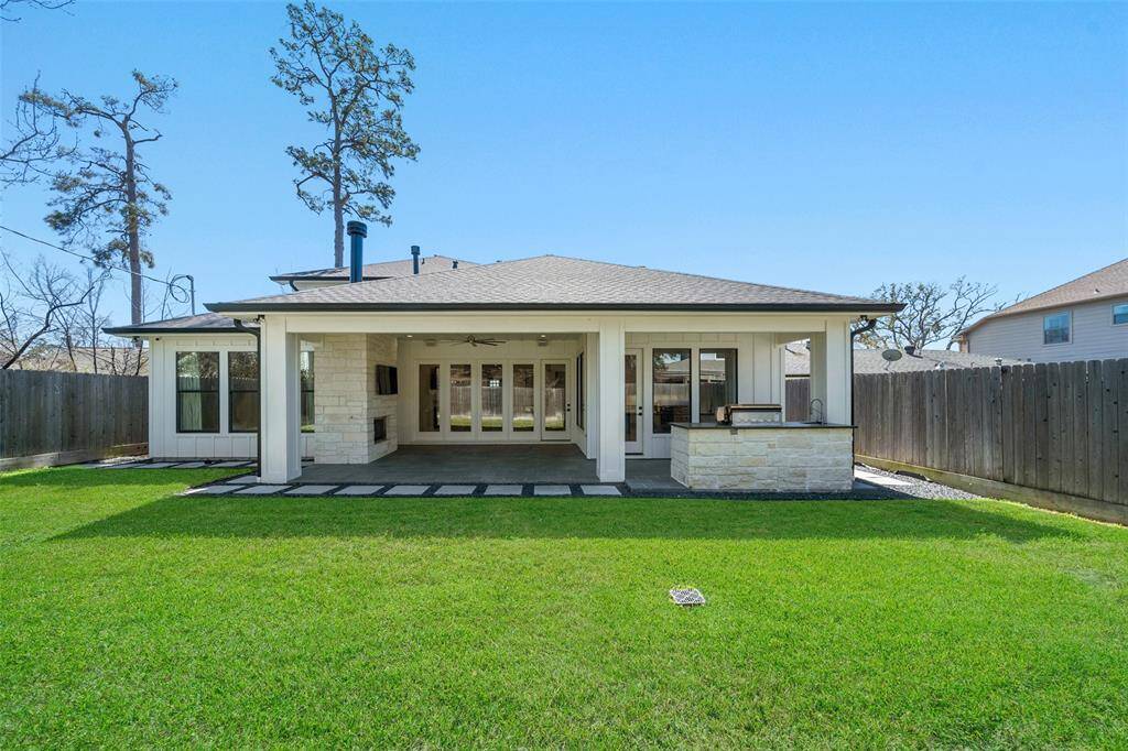 Lovely, private backyard with plenty of place to play and entertain.
