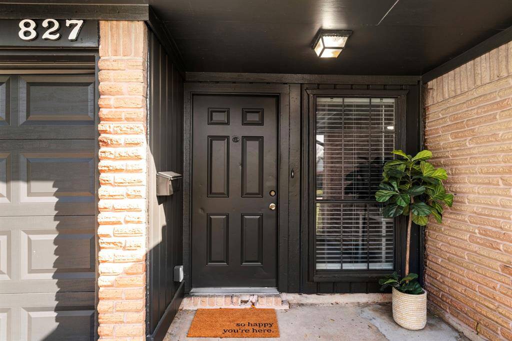 Covered entry and landing space