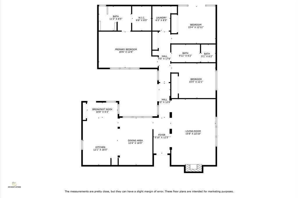 Spacious 2313 Sq Ft single story home (no stairs, no carpet!)