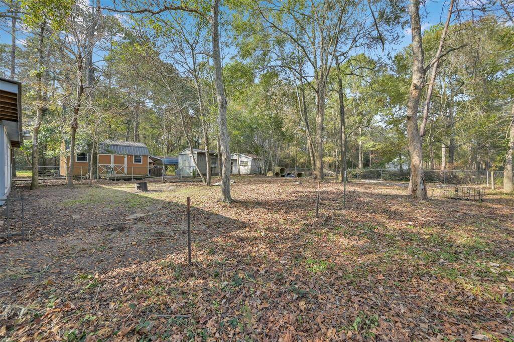 back of the property