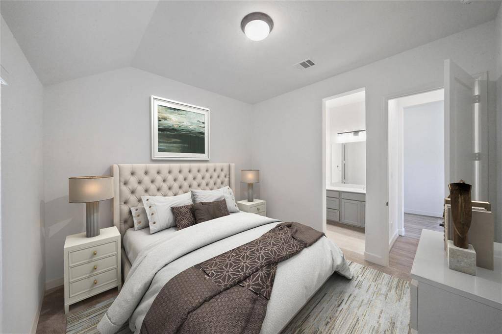 This is the other bedroom that the Jack & Jill bath adjoins. "Virtually staged"