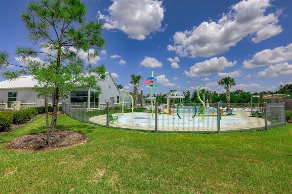 This is the kids splash pad located in East Village.