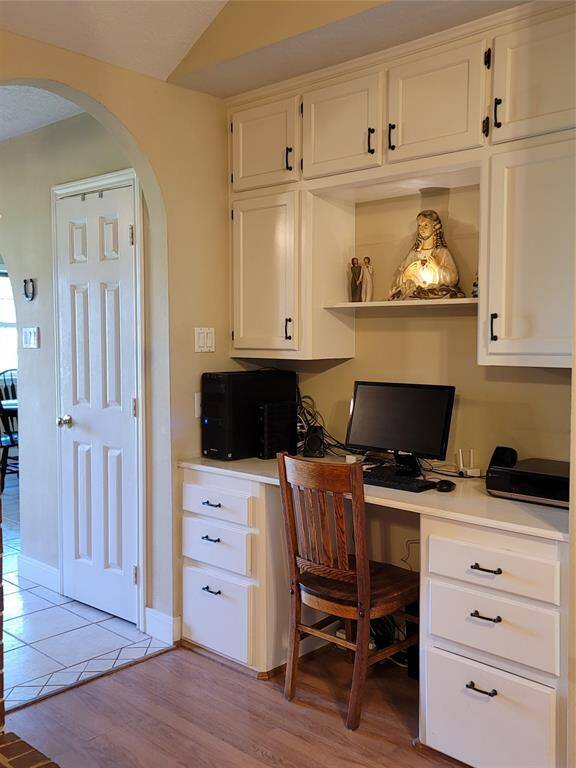 built in desk