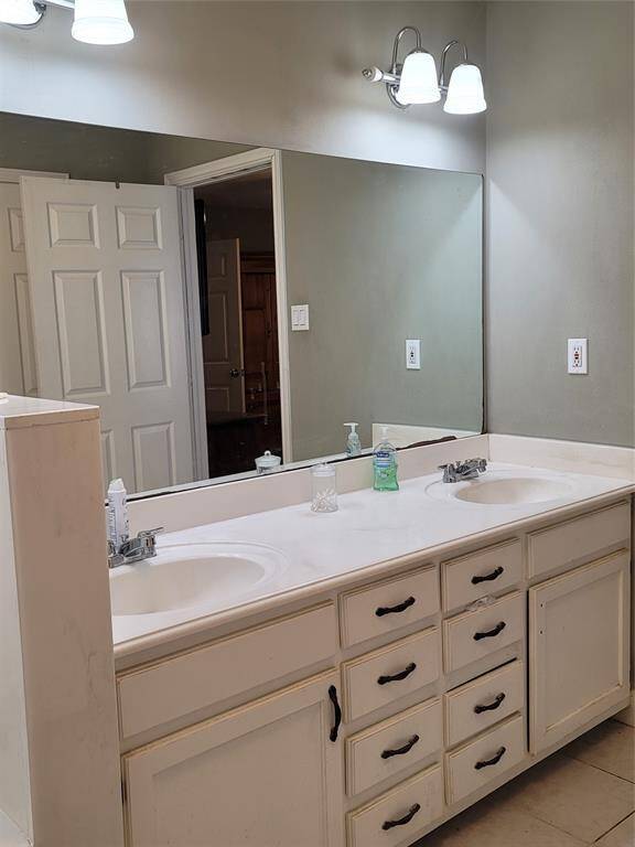 Vanity in main bathroom