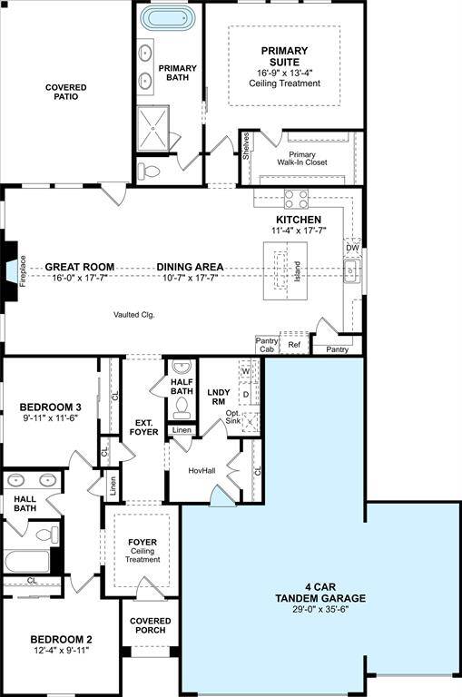 The Tacoma floor plan by K. Hovnanian Homes. 1st Floor Shown. *Prices, plans, dimensions, features, specifications, materials, and availability of homes or communities are subject to change without notice or obligation.