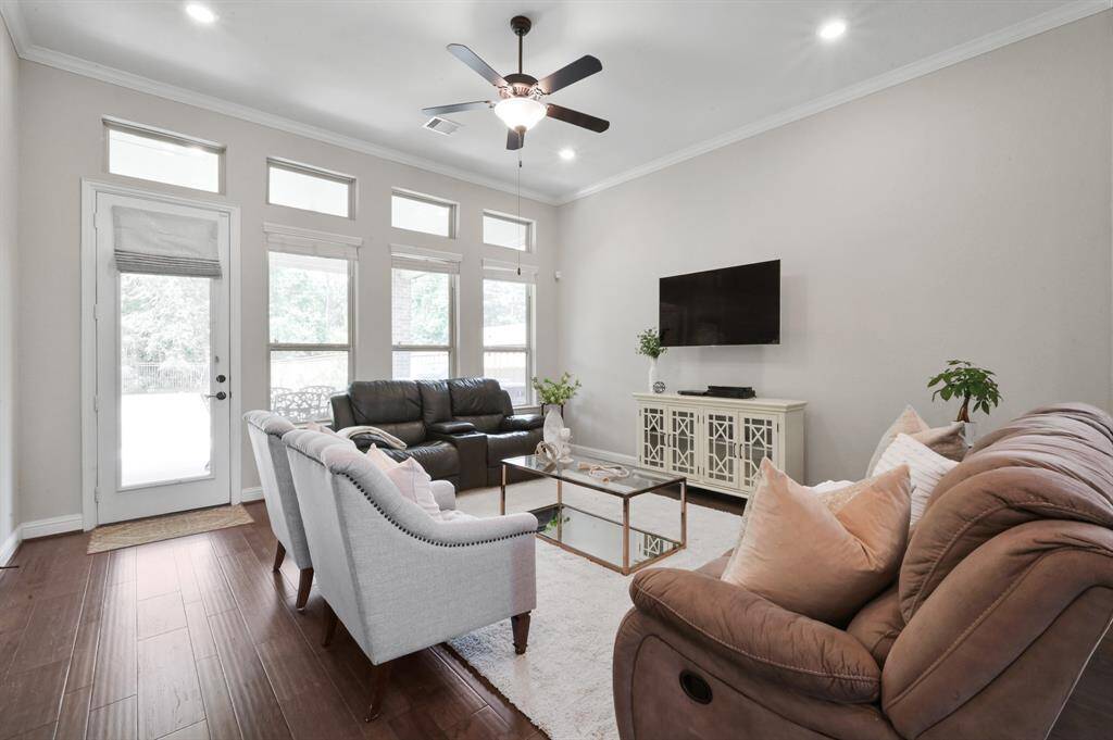 One of the best parts of this living space is the view of your stunning outdoor space with NO REAR NEIGHBORS.