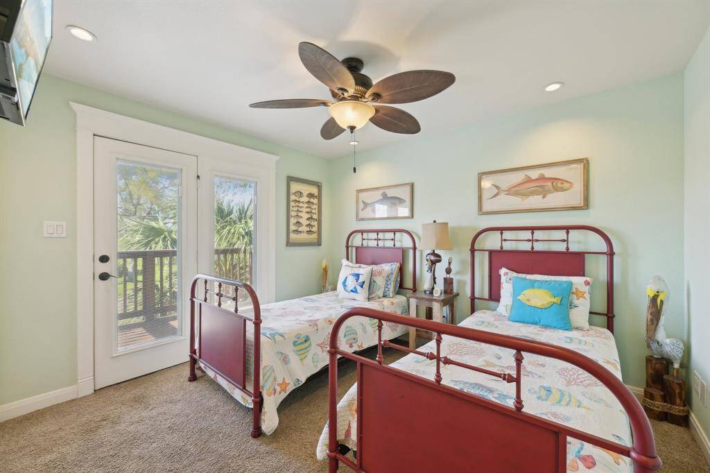 Upstairs bedroom with private balcony