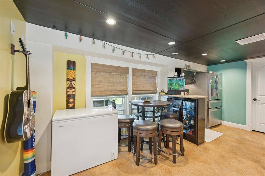 Dining area downstairs in guest quarters