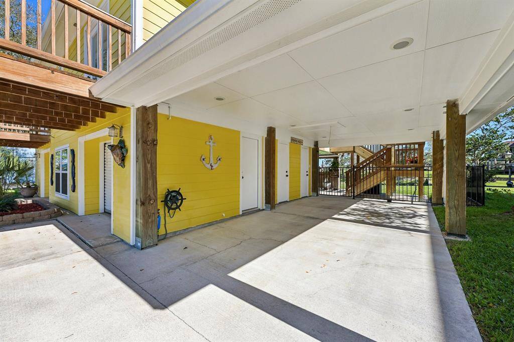 Additional parking under this attached carport