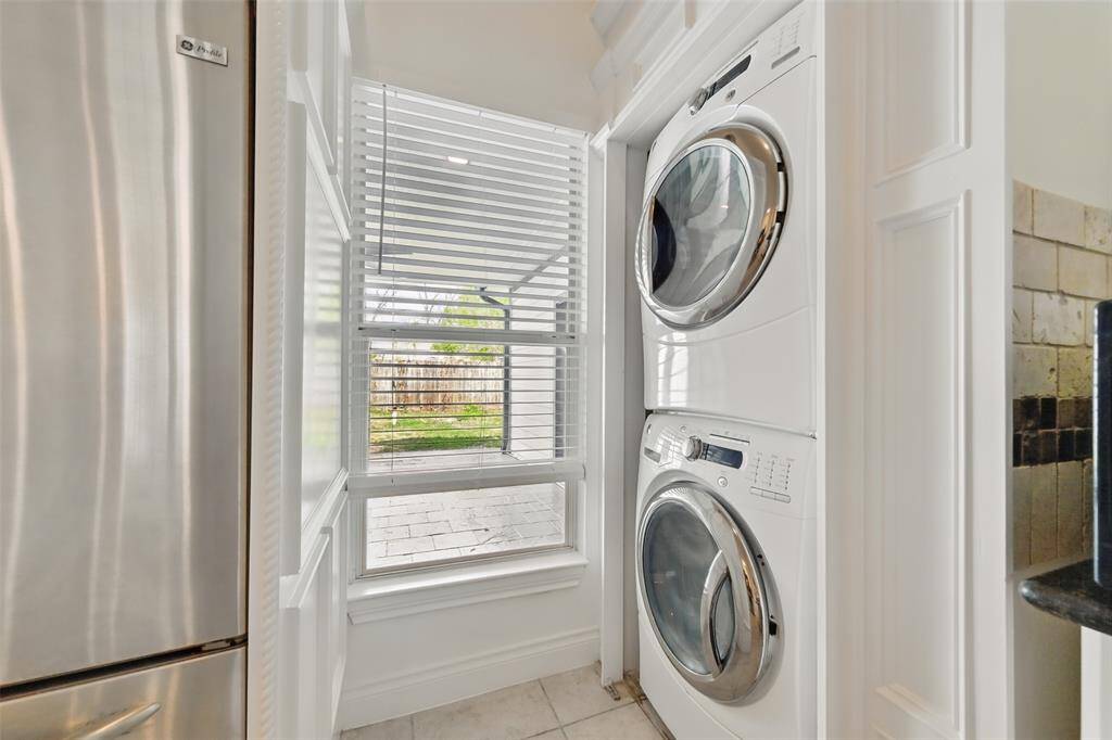 Washer and dryer included!