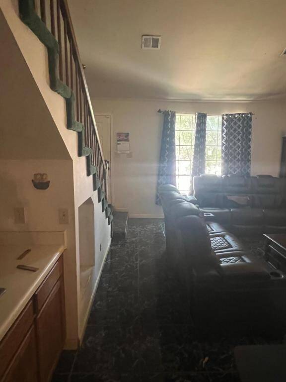 Angle view of living area