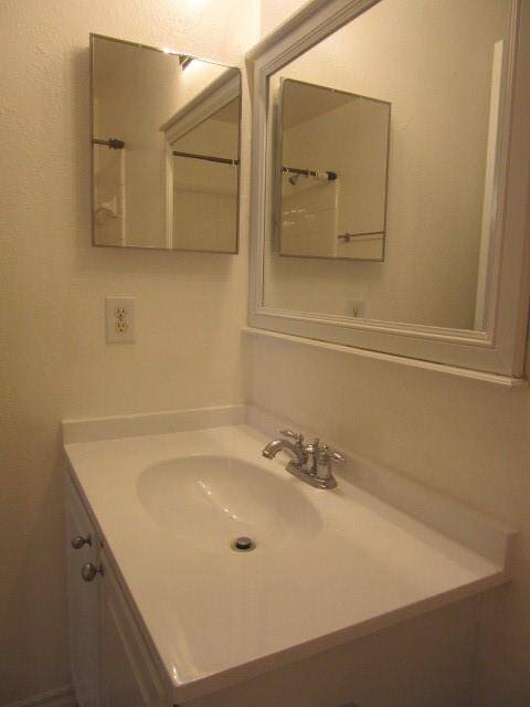 New vanity in secondary bathroom too