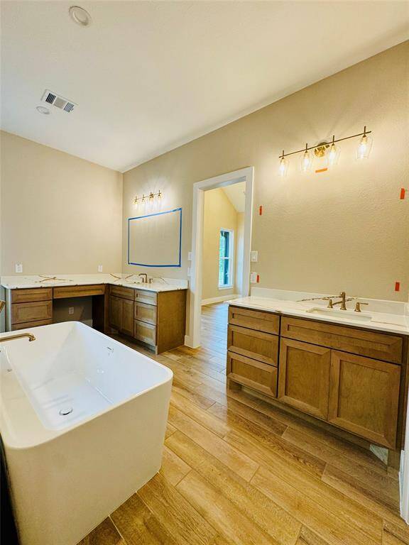 His and hers vanities