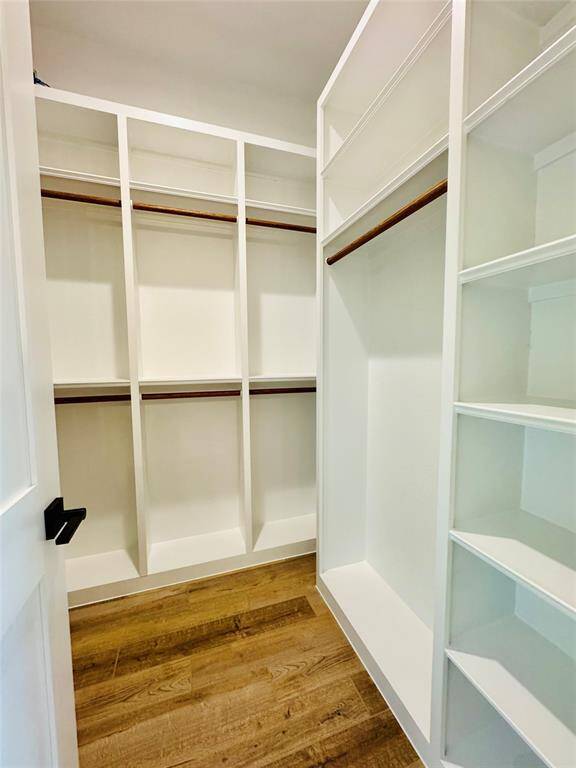 His closet with built ins throughout