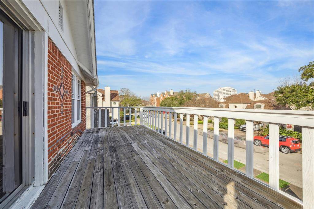 Balcony view.