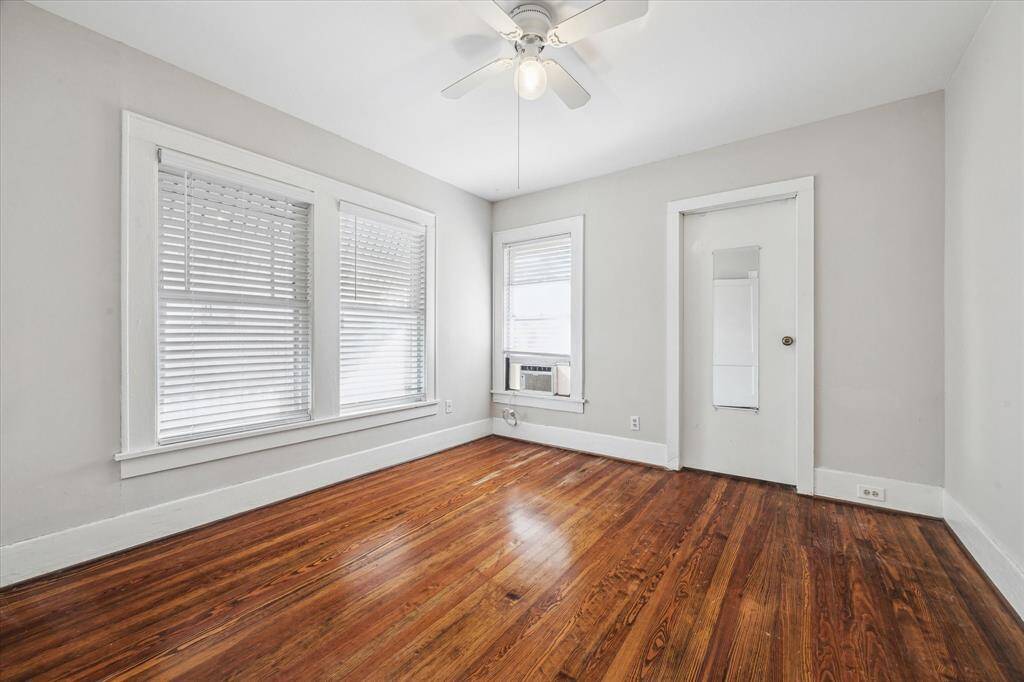 One of two large bedrooms.