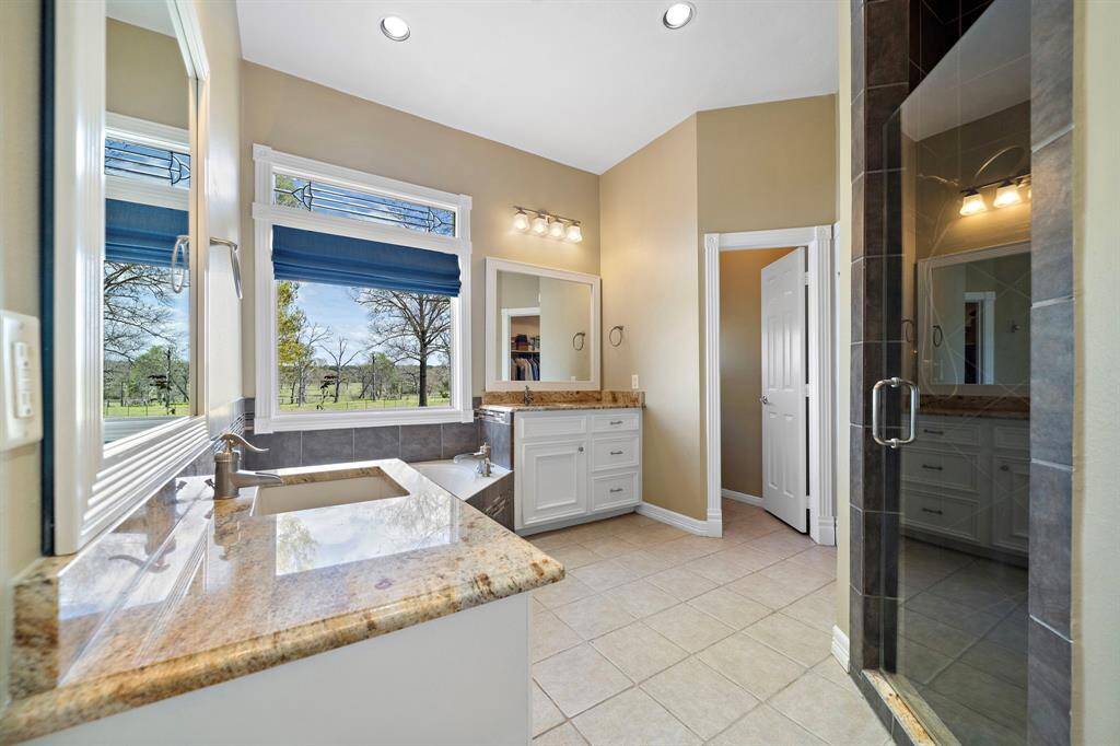 Ensuite Bath with Tub and Separate Shower