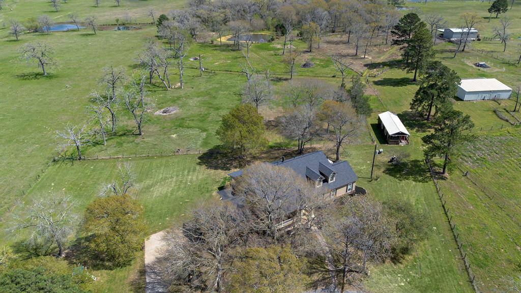 Aerial View of the House and Guest House