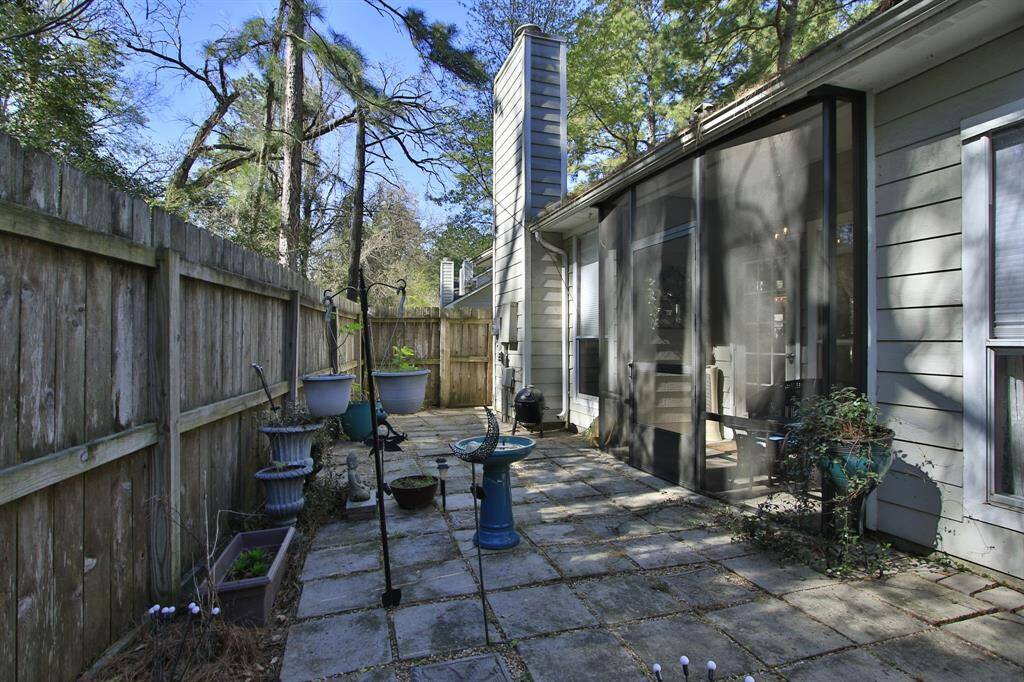 Another view of the extended patio.  There is also a gate that leads out to the front yard.