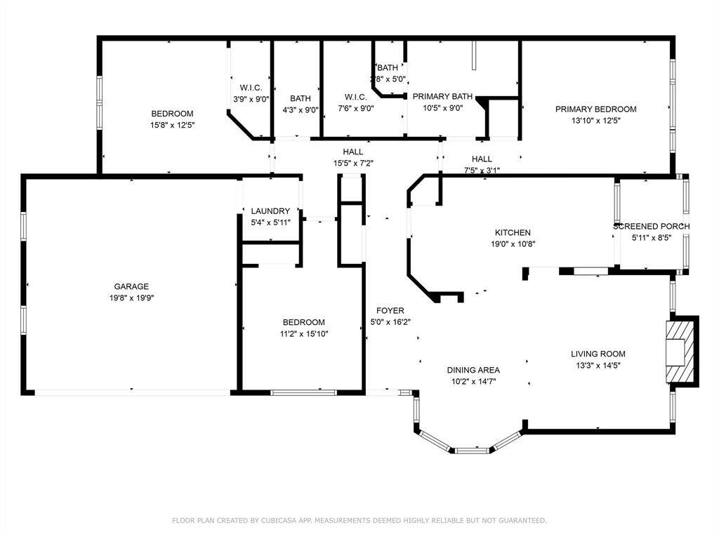 One-story floor plan. Welcome Home!