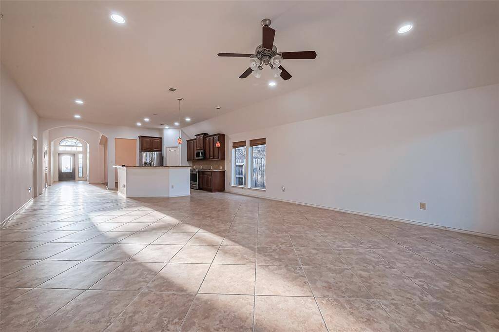 Spacious open living/family space