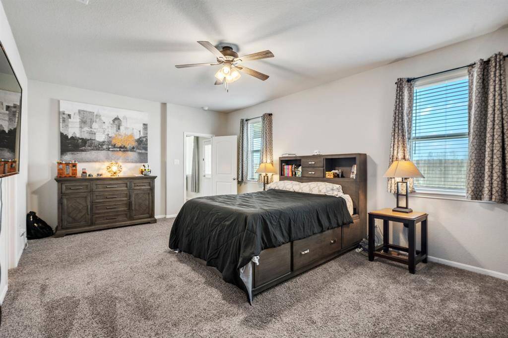 The primary suite has all the room you need for even the largest beds!
