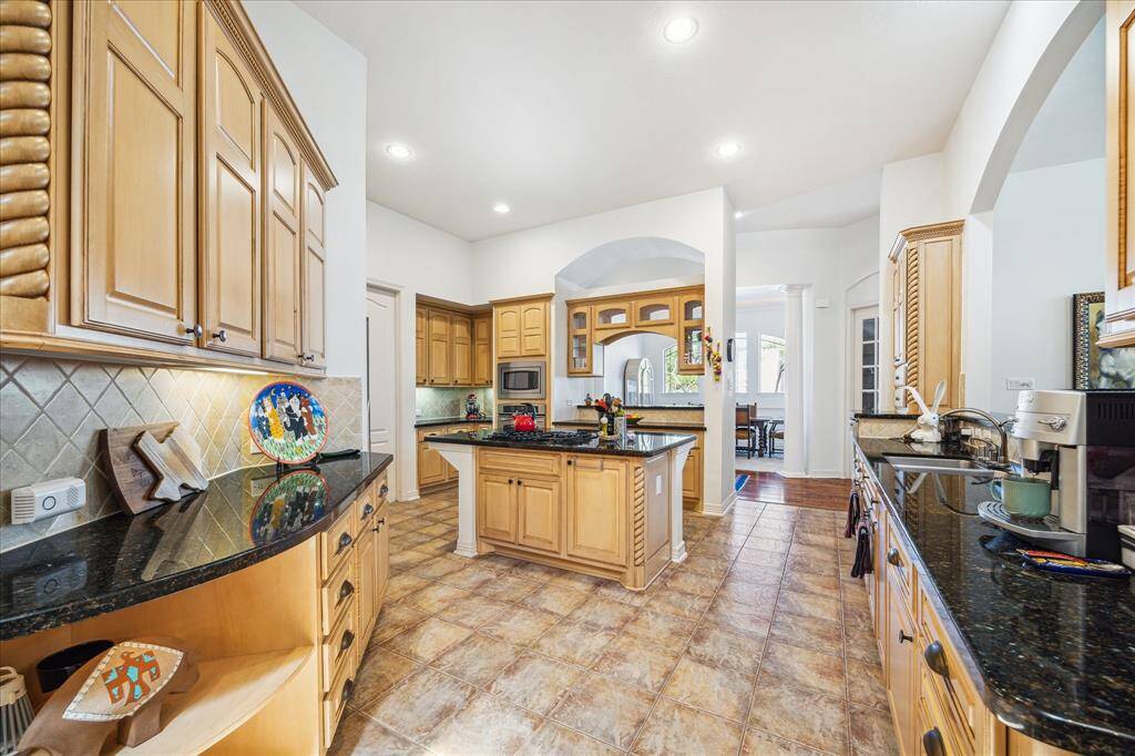 Great kitchen space with custom cabinetry