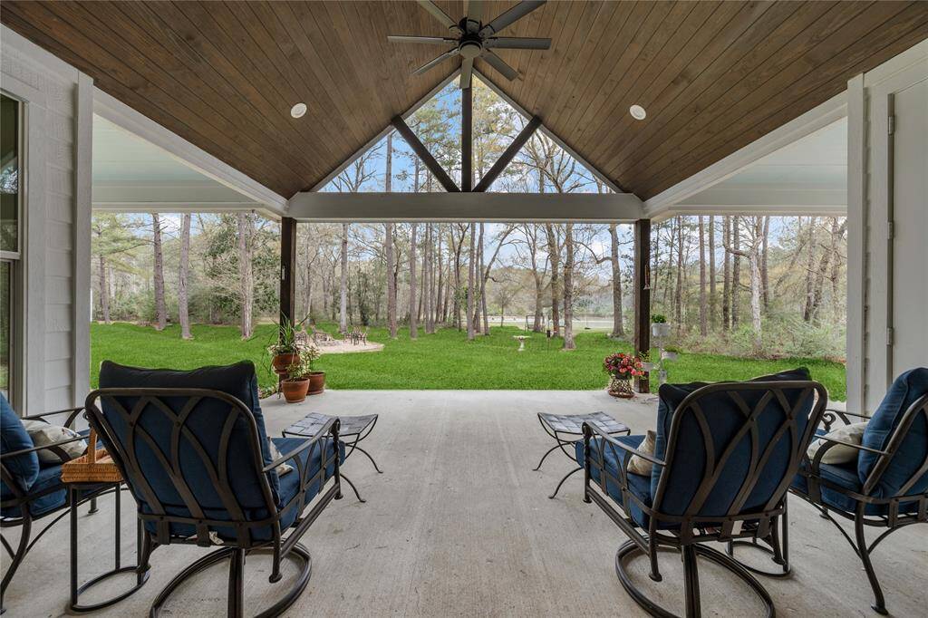 Stunning back porch views