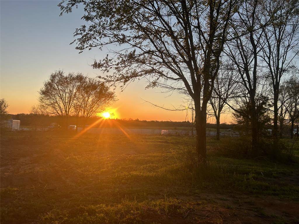 View of sunset from property