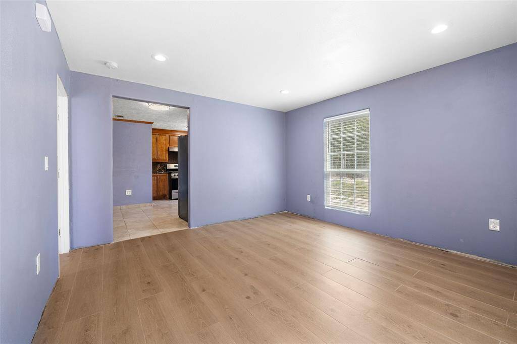 Living area over looking the kitchen