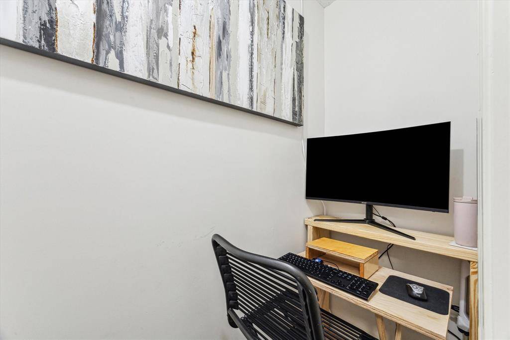 UPSTAIRS OVERSIZED CLOSET TURNED INTO A WORK FROM HOME OFFICE!