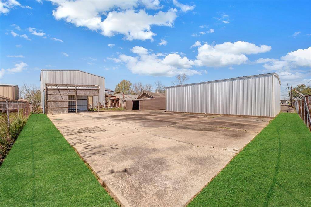 space behind warehouse
