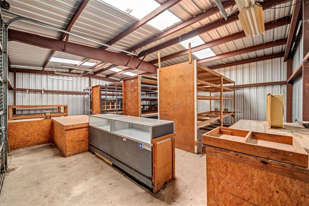 interior of warehouse has electricity