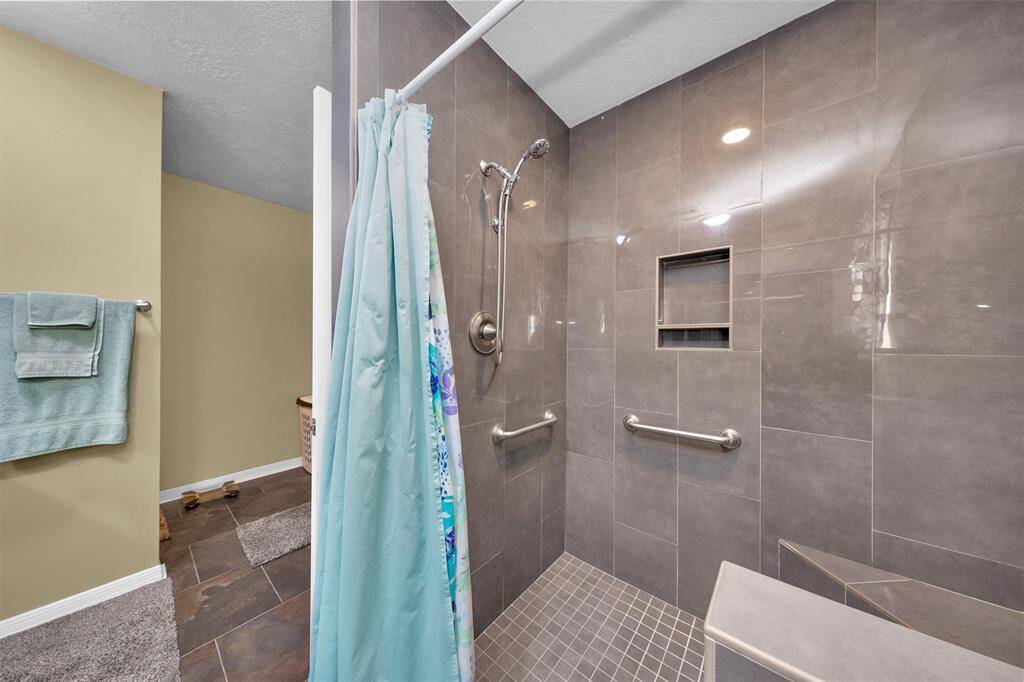 Walk In Shower with Grab Bars