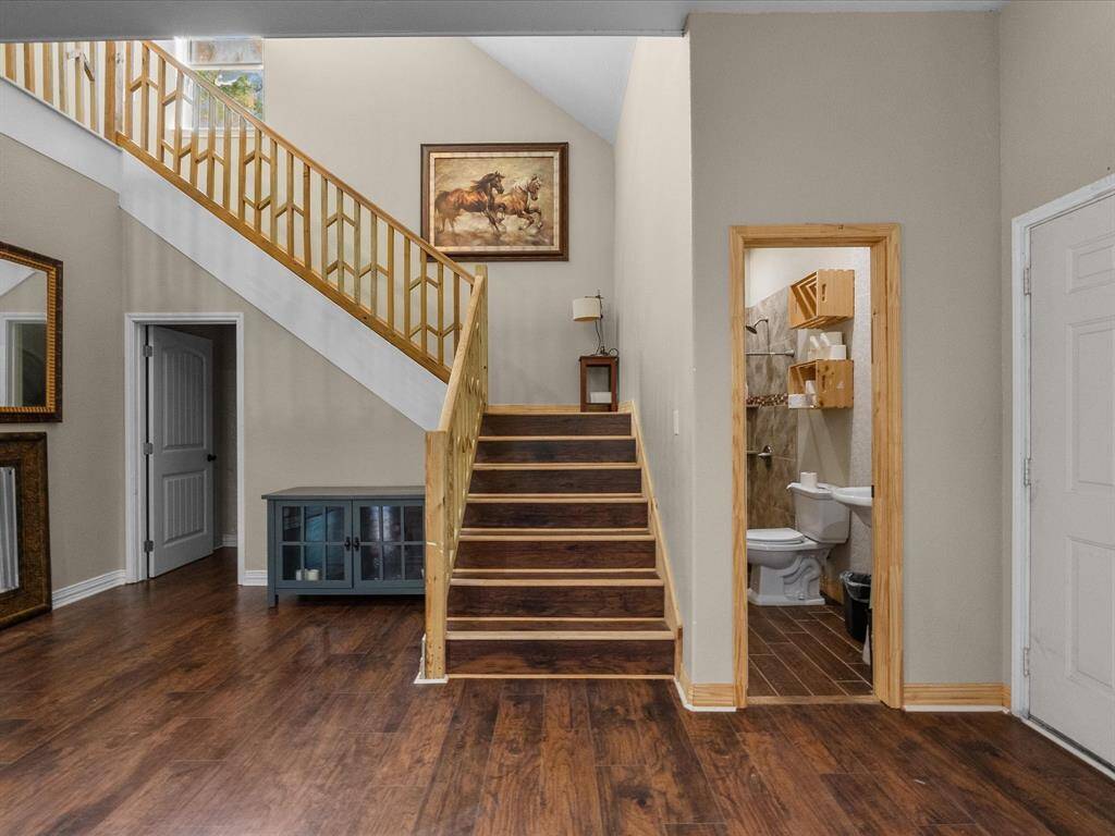 In house utility room under the stairs