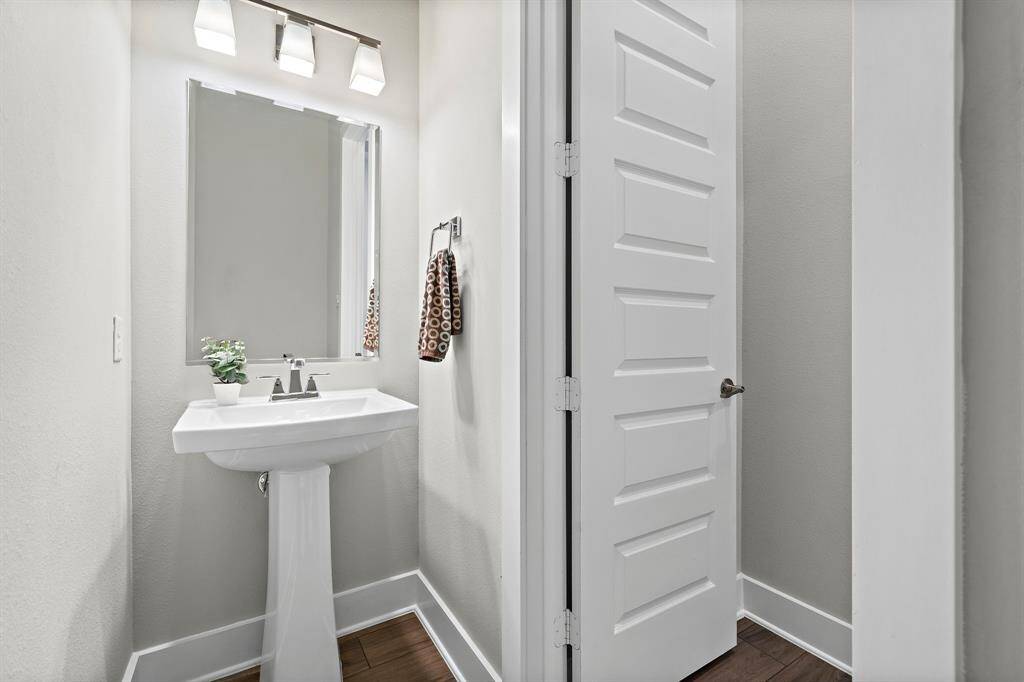 Powder bathroom.