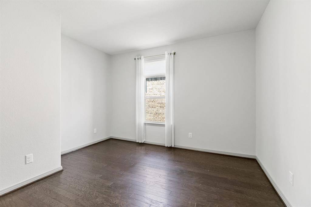 Secondary bedroom has a large closet.