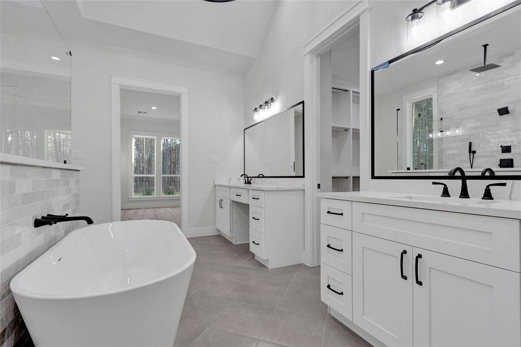 Staged photo of exact floorplan from another listing